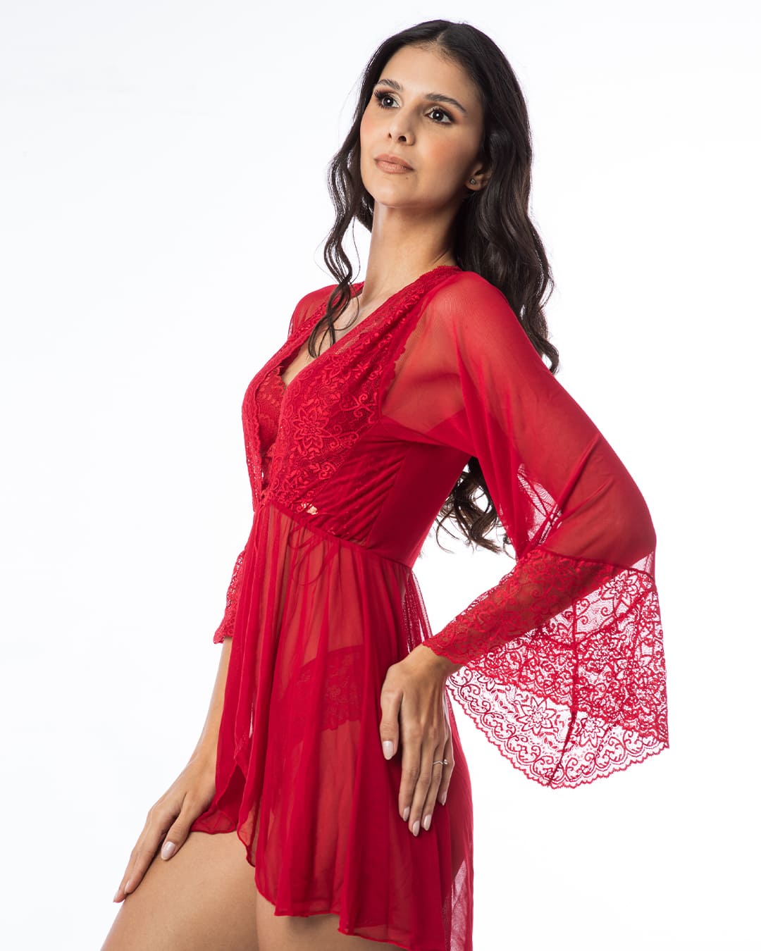 Sheer Robe - Laura