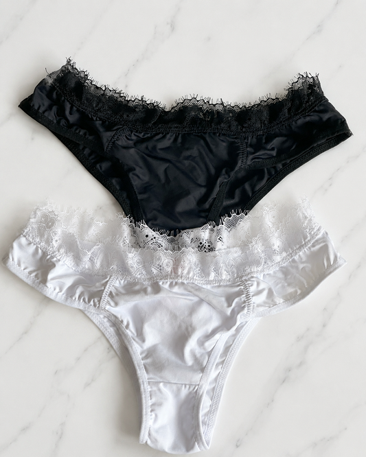 Julie: Brazilian Knicker in Microfibre and Lace